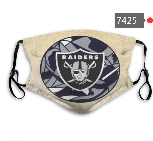 NFL 2020 Oakland Raiders56 Dust mask with filter->nfl dust mask->Sports Accessory